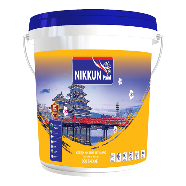 Sơn mịn nội thất tươi sáng